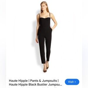 NWT Haute Hippie Elegant Black Jumpsuit